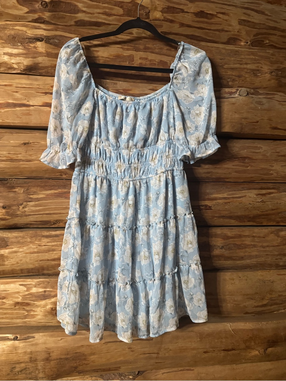 Altar'd State Blue and White Floral Sundress
